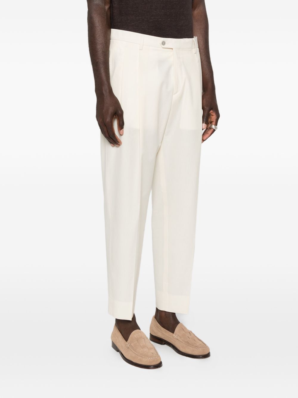 Pantaloni affusolati con pieghe in beige Briglia 1949 - uomo 