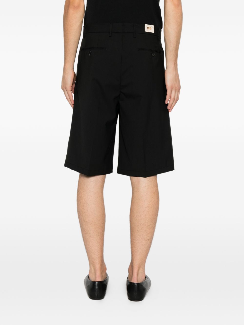 Pantaloncini al ginocchio con pieghe in nero Briglia 1949 - uomo 