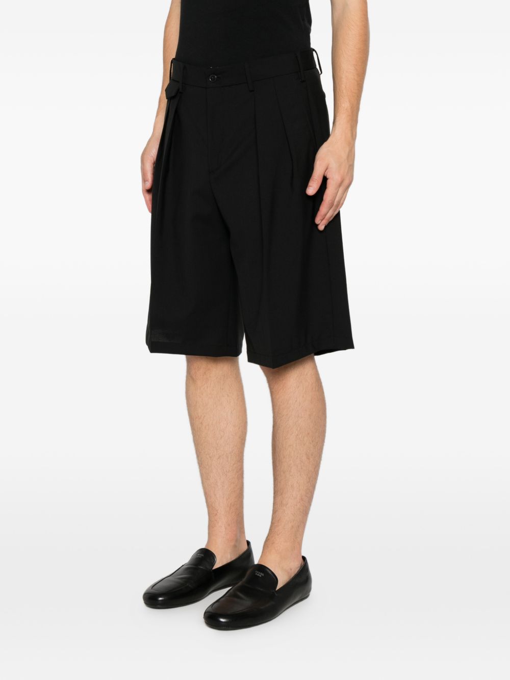 Pantaloncini al ginocchio con pieghe in nero Briglia 1949 - uomo 