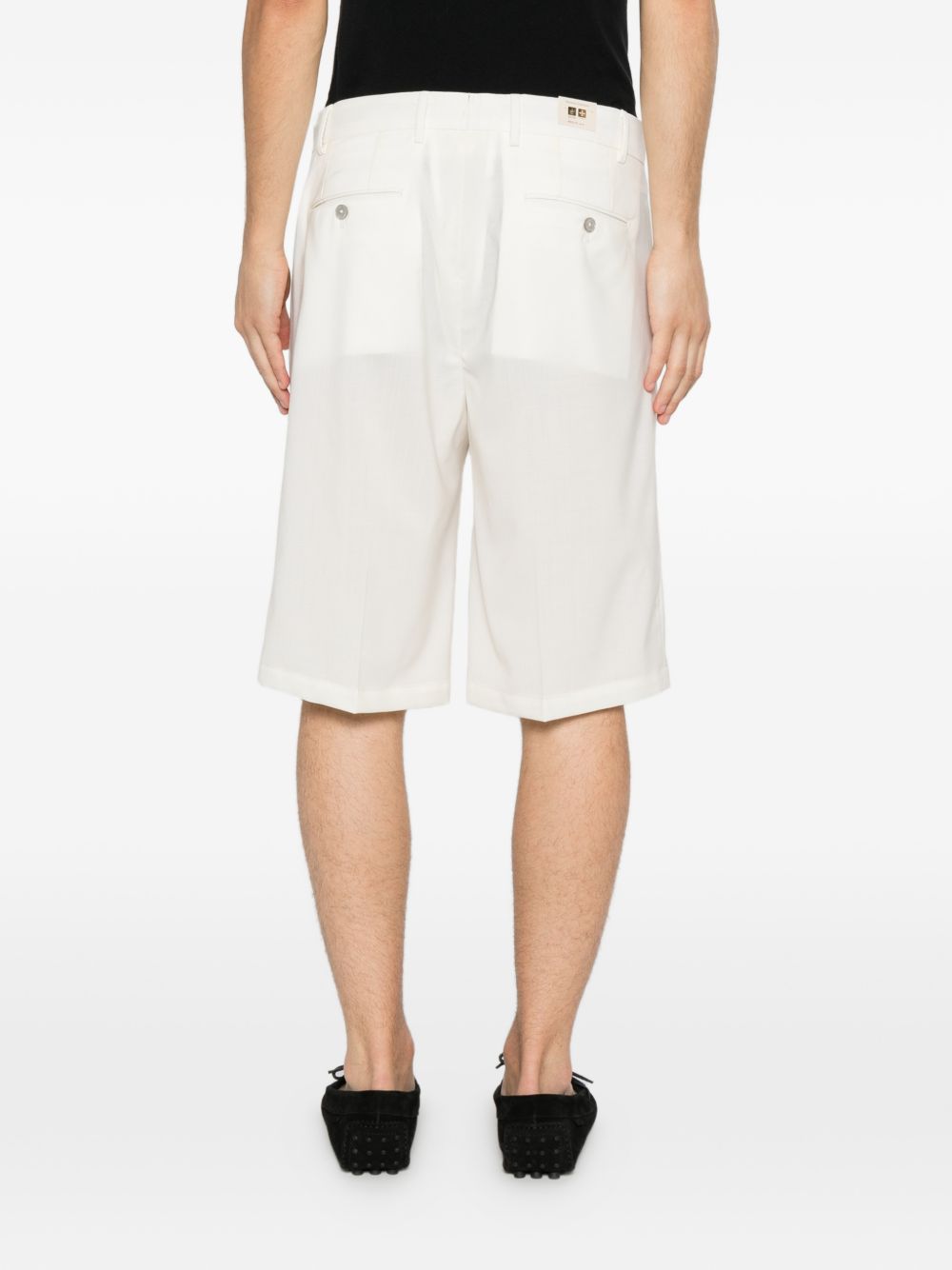 Pantaloncini su misura con dettagli a pieghe in bianco Briglia 1949 - uomo 