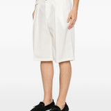 Pantaloncini su misura con dettagli a pieghe in bianco Briglia 1949 - uomo 