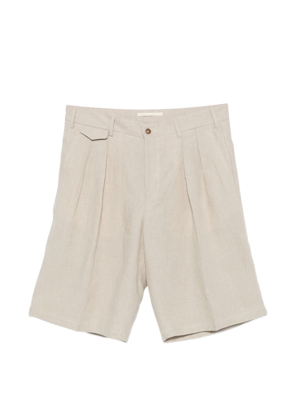 Pantaloncini con dettagli a pieghe in beige Briglia 1949 - uomo 