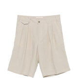 Pantaloncini con dettagli a pieghe in beige Briglia 1949 - uomo 