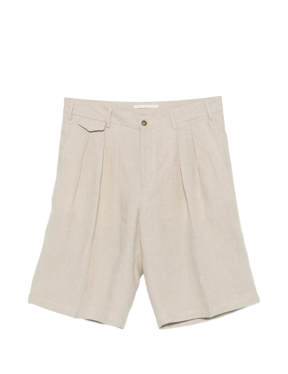 Pantaloncini con dettagli a pieghe in beige Briglia 1949 - uomo 