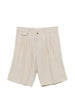 Pantaloncini con dettagli a pieghe in beige Briglia 1949 - uomo