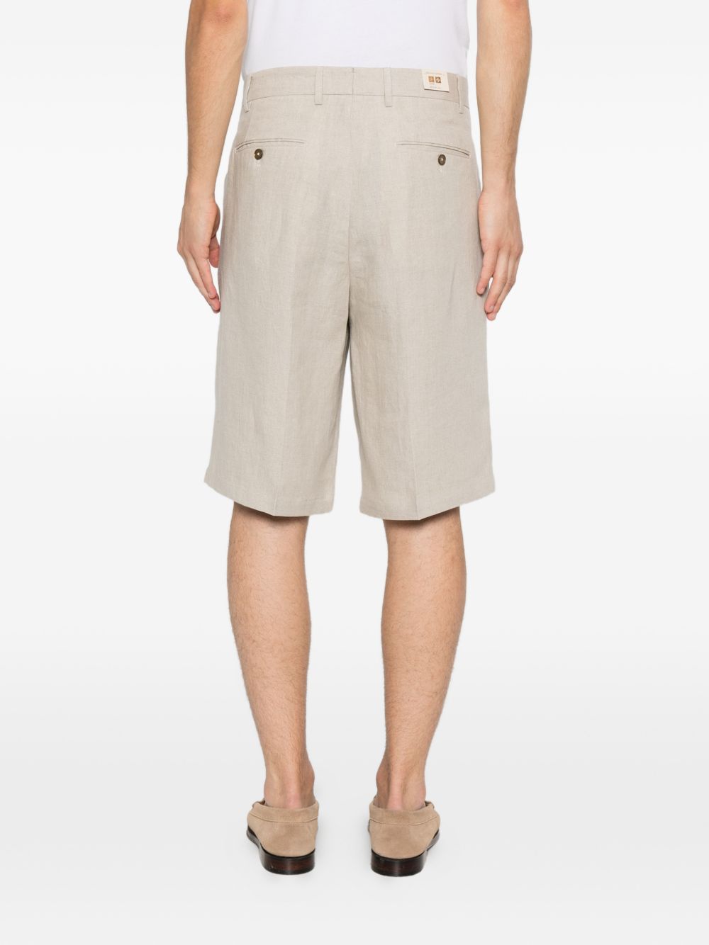 Pantaloncini con dettagli a pieghe in beige Briglia 1949 - uomo 