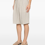 Pantaloncini con dettagli a pieghe in beige Briglia 1949 - uomo 