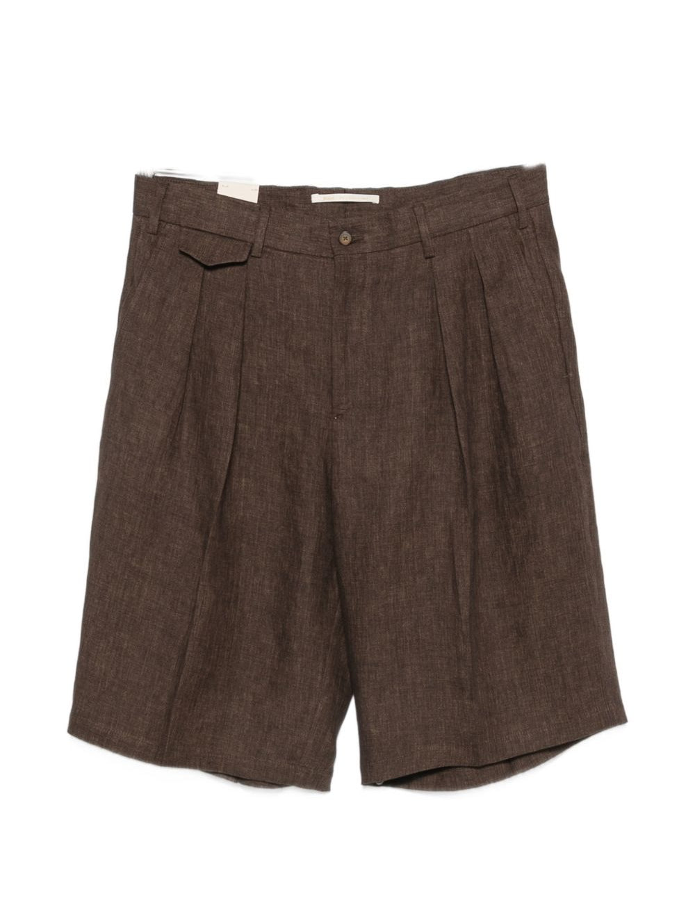 Pantaloncini con dettagli a pieghe in marrone Briglia 1949 - uomo 