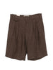 Pleated detail shorts in brown Briglia 1949 - men