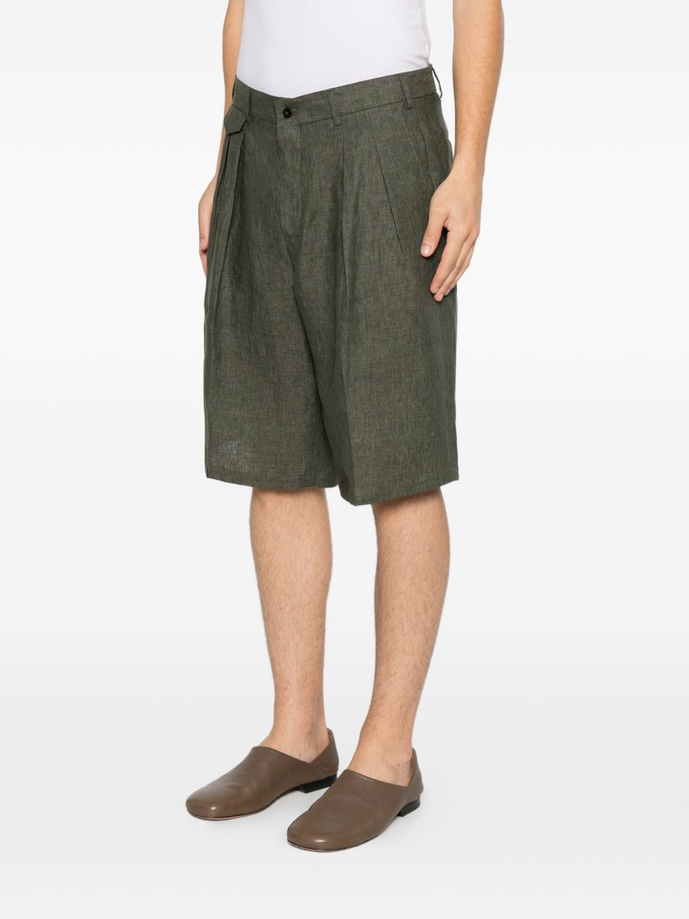 Pantaloncini con dettagli a pieghe in grigio Briglia 1949 - uomo 