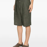 Pantaloncini con dettagli a pieghe in grigio Briglia 1949 - uomo 
