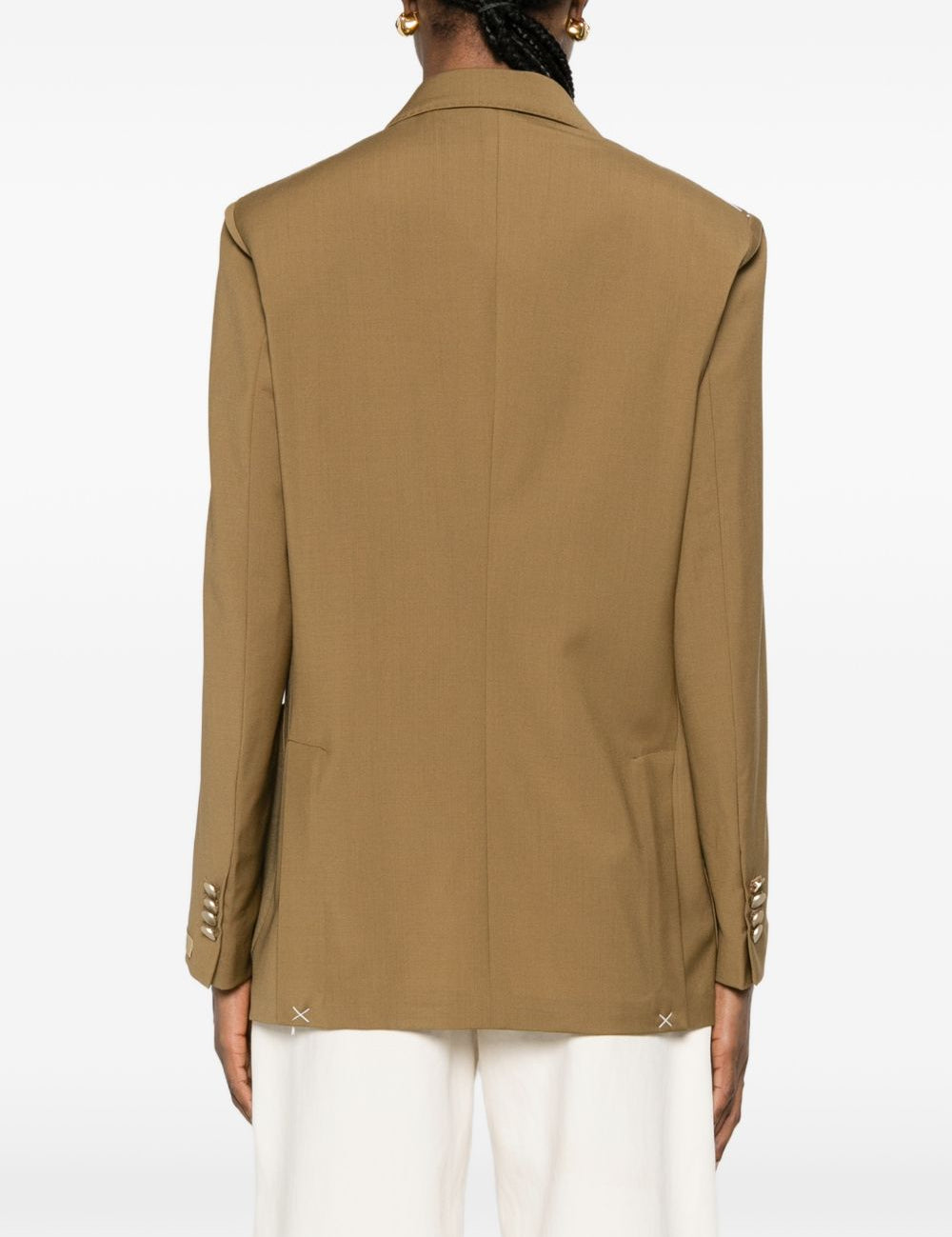 Blazer doppio petto con taschino in marrone Briglia 1949 - donna 