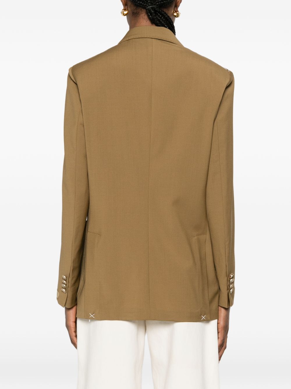 Blazer doppio petto con taschino in marrone Briglia 1949 - donna 