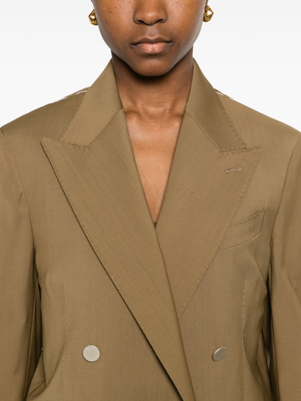 Blazer doppio petto con taschino in marrone Briglia 1949 - donna 