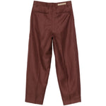 Pantaloni Charlotte con passanti per cintura in marrone Birkenstock x sftm - donna 