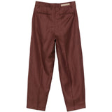 Pantaloni Charlotte con passanti per cintura in marrone Birkenstock x sftm - donna 