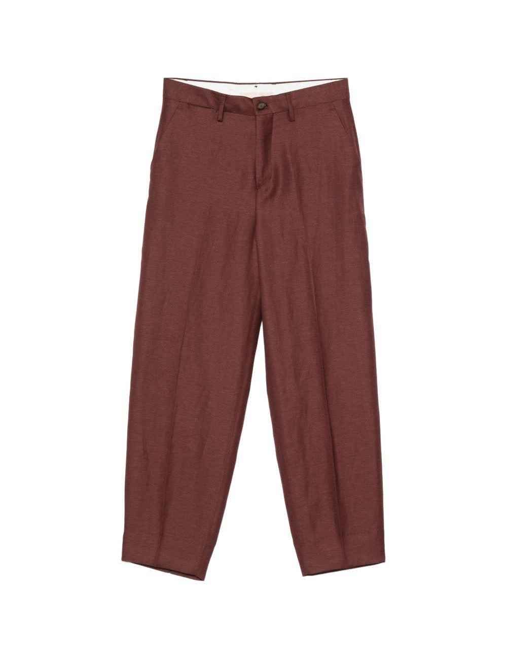 Pantaloni Charlotte con passanti per cintura in marrone Birkenstock x sftm - donna 