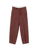 Charlotte trousers with belt loops in Birkenstock x sftm brown - women