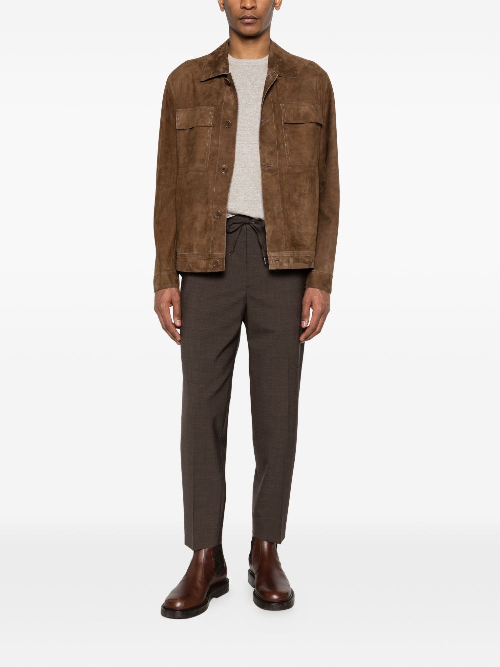 Pantaloni con coulisse covents in marrone Briglia 1949 - uomo 