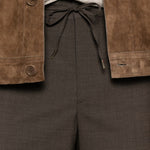 Pantaloni con coulisse covents in marrone Briglia 1949 - uomo 
