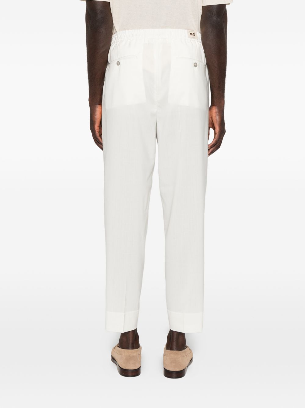 Pantaloni corti con coulisse in vita in bianco Briglia 1949 - uomo 