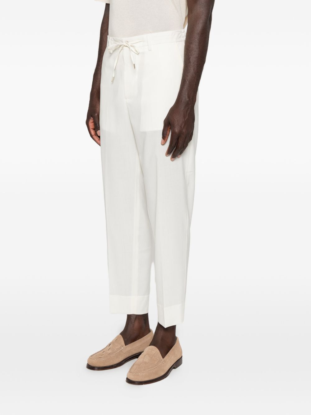 Pantaloni corti con coulisse in vita in bianco Briglia 1949 - uomo 