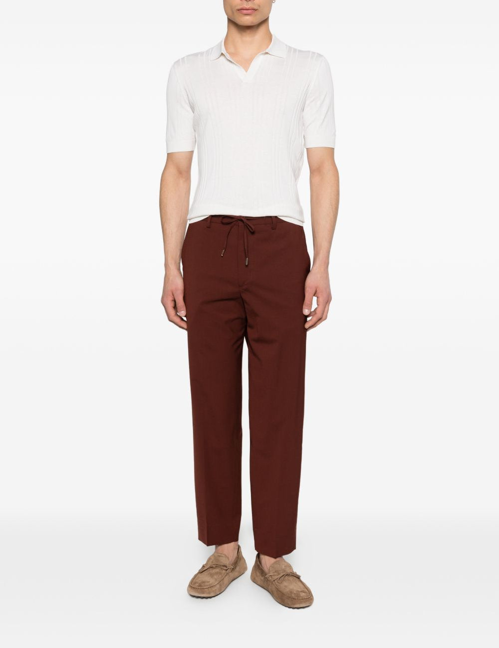 Pantaloni con coulisse covents in marrone Briglia 1949 - uomo 