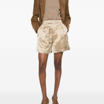 Shorts satinati i con risvolto Isablelaw in beige Briglia 1949 - donna 