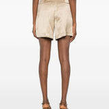 Shorts satinati i con risvolto Isablelaw in beige Briglia 1949 - donna 