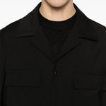 Giacca-camicia con tasca sul petto john in nero Briglia 1949 - uomo 