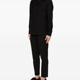 Giacca-camicia con tasca sul petto john in nero Briglia 1949 - uomo 