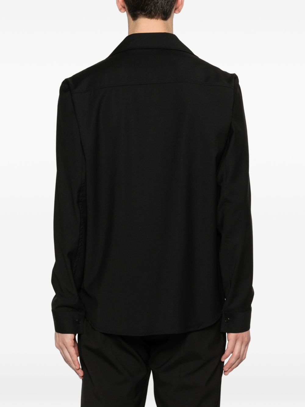Giacca-camicia con tasca sul petto john in nero Briglia 1949 - uomo 