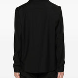 Giacca-camicia con tasca sul petto john in nero Briglia 1949 - uomo 