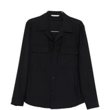 Giacca-camicia con tasca sul petto john in nero Briglia 1949 - uomo 