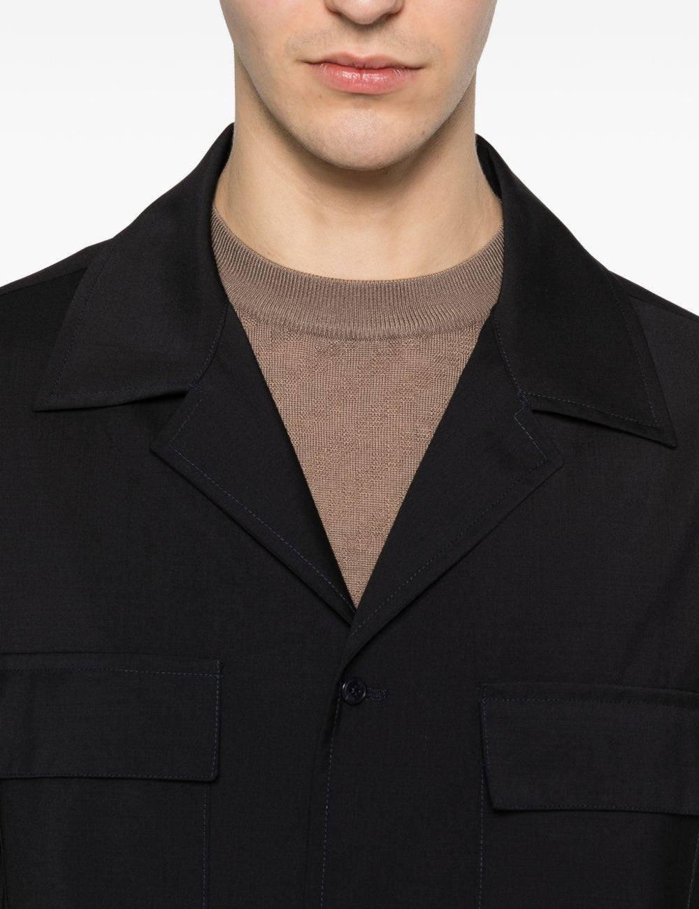 Giacca-camicia con tasca sul petto john in blu Briglia 1949 - uomo 