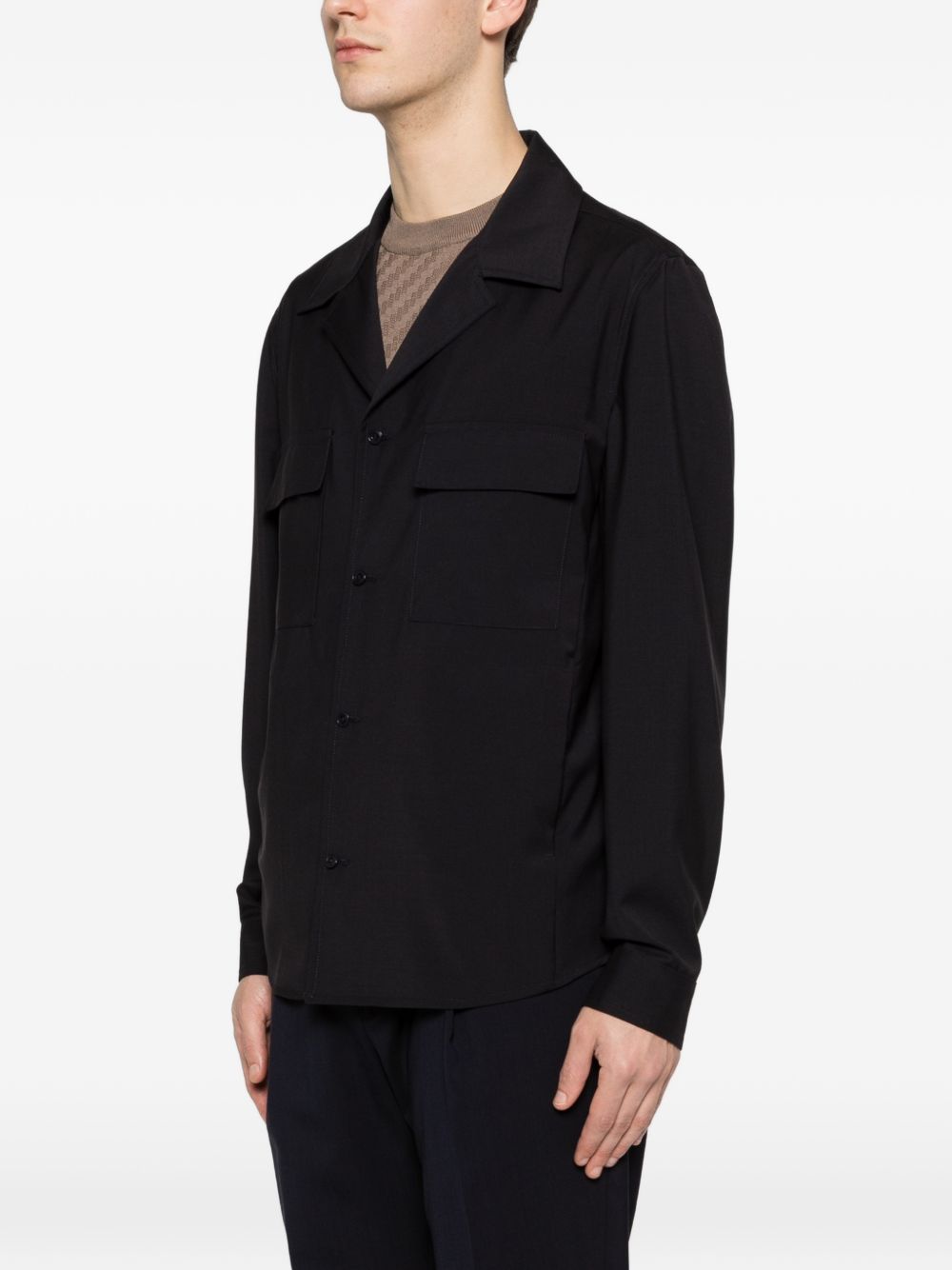 Giacca-camicia con tasca sul petto john in blu Briglia 1949 - uomo 
