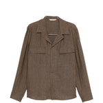 Giacca camicia john con tasca con patta in marrone Briglia 1949 - uomo 