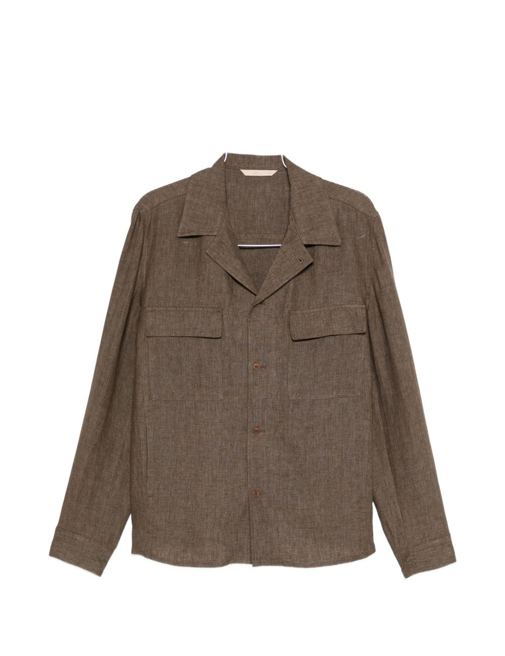 Giacca camicia john con tasca con patta in marrone Briglia 1949 - uomo 