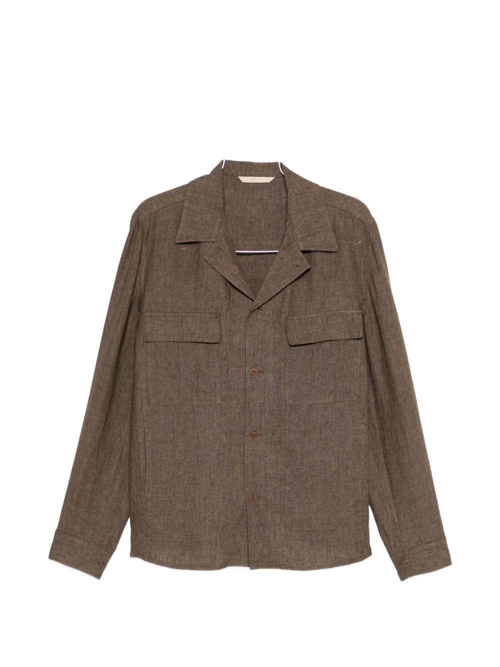 Giacca camicia john con tasca con patta in marrone Briglia 1949 - uomo 