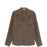 Giacca camicia john con tasca con patta in marrone Briglia 1949 - uomo 