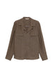 Giacca camicia john con tasca con patta in marrone Briglia 1949 - uomo
