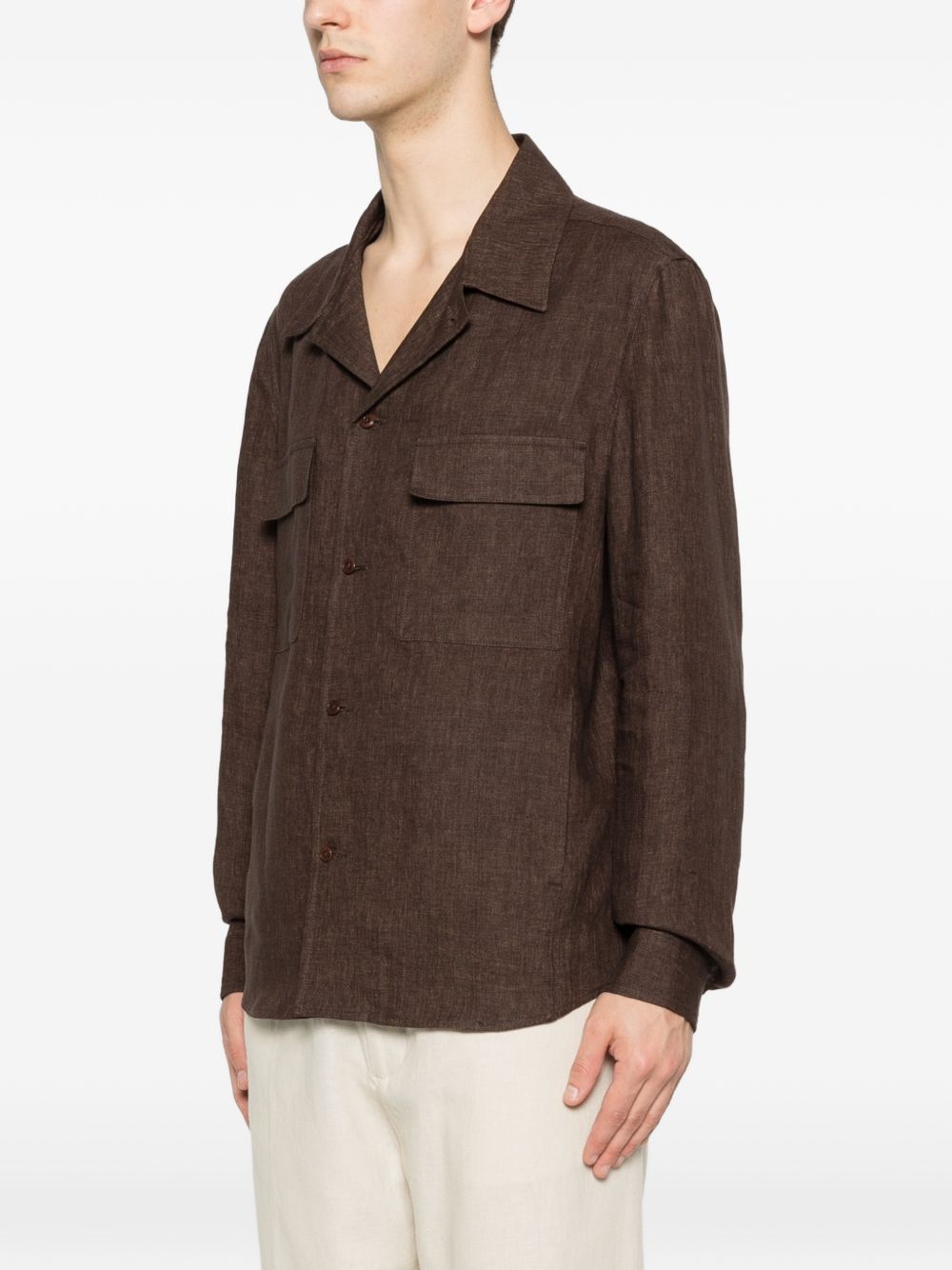 Giacca-camicia John in marrone Briglia 1949 - uomo 