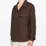 Giacca-camicia John in marrone Briglia 1949 - uomo 