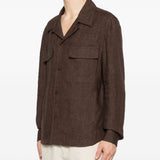 Giacca-camicia John in marrone Briglia 1949 - uomo 