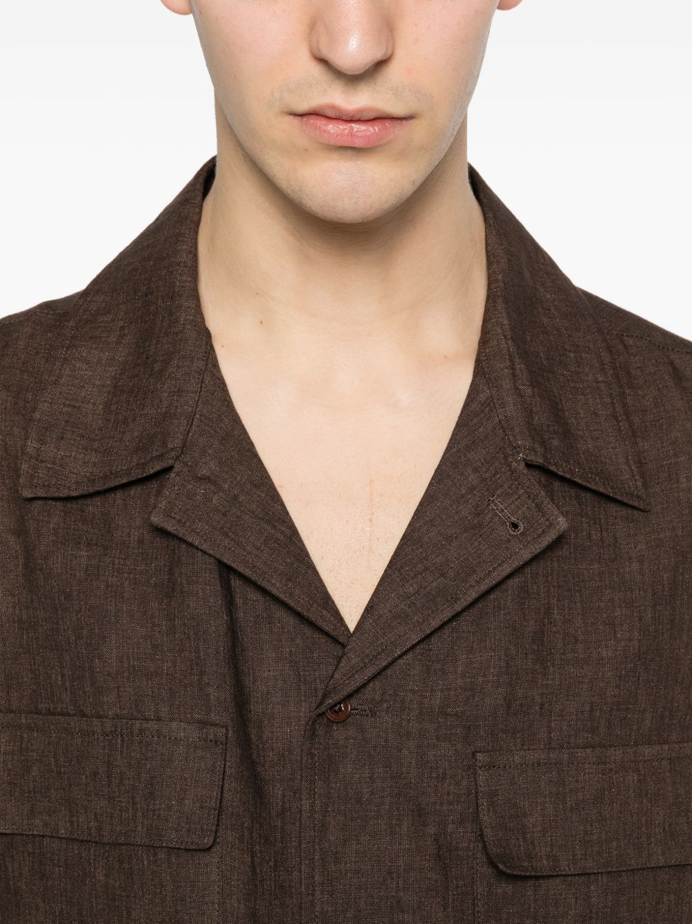 Giacca-camicia John in marrone Briglia 1949 - uomo 