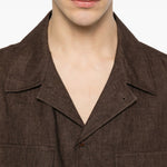 Giacca-camicia John in marrone Briglia 1949 - uomo 