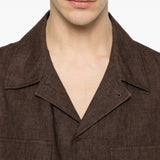 Giacca-camicia John in marrone Briglia 1949 - uomo 