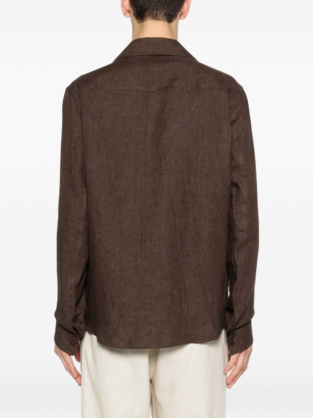 Giacca-camicia John in marrone Briglia 1949 - uomo 