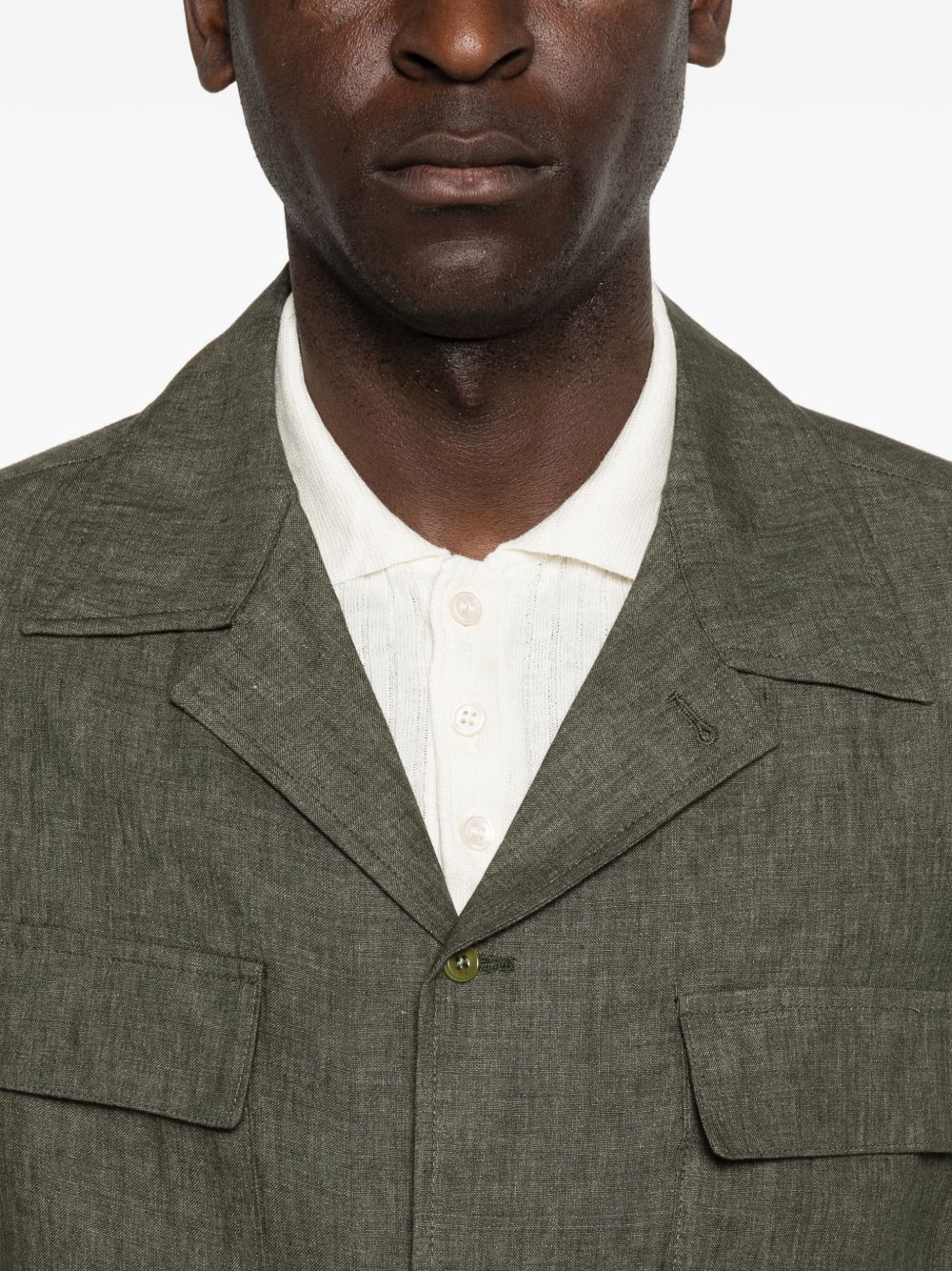 Giacca camicia john con tasca con patta in verde Briglia 1949 - uomo 