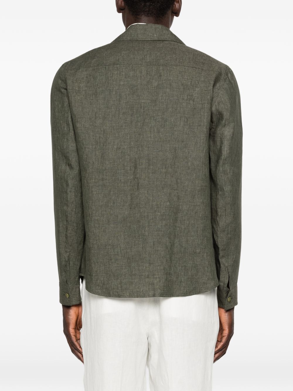 Giacca camicia john con tasca con patta in verde Briglia 1949 - uomo 